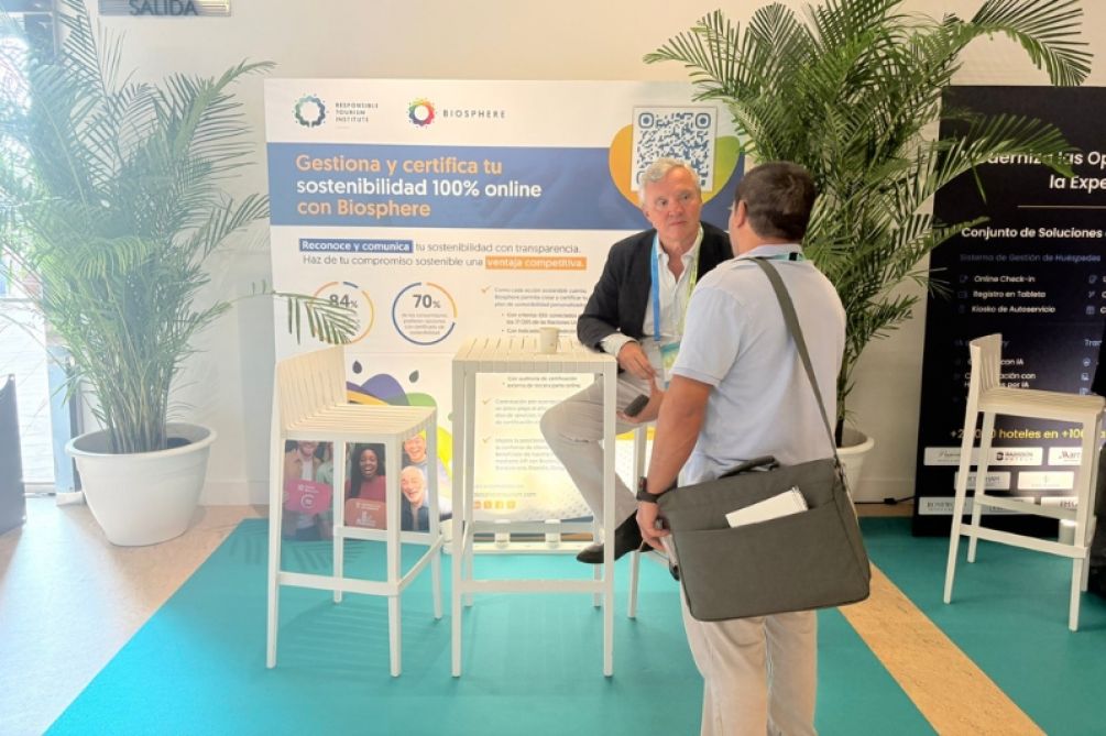 Biosphere joins Overbooking Summit in Gran Canaria to promote sustainable tourism and showcase its international sustainability certification system.