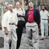 From left to right, César Manrique, Cipriano Marín, Tomás de Azcárate and Bang, active participants in the First World Charter for Sustainable Tourism during the World Conference on Sustainable Tourism, held in Lanzarote, Canary Islands, Spain, from April 24 to 29, 1995.
